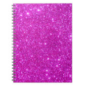 Rosa Glitzer-Schein-kundengerechter Entwurf Notizblock (Vorderseite)