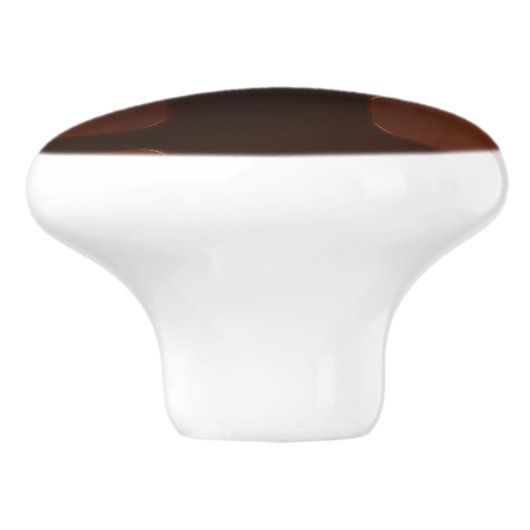 Rosa Glitzer Schokolade Tropfen Zucker Süßigkeiten Keramikknauf (Seitenansicht)