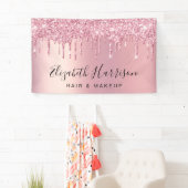 Rosa Glitzer Schönheitssalon Banner (Insitu)