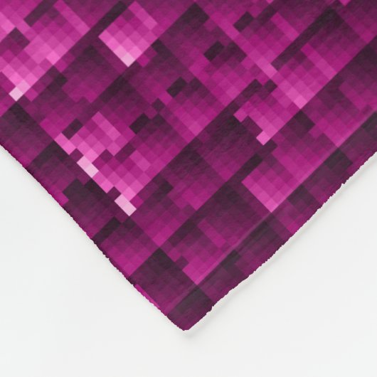 Rosa Glitzer-Sequenzen Fleecedecke (Ecke)