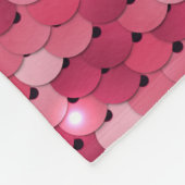 Rosa Glitzer-Sequenzmuster Fleecedecke (Ecke)
