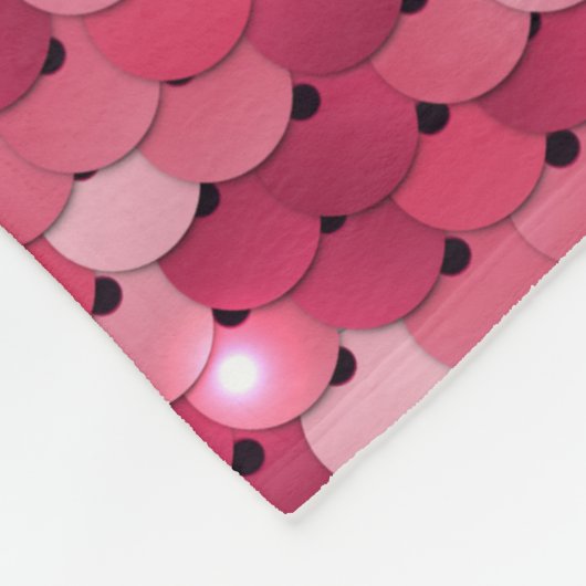 Rosa Glitzer-Sequenzmuster Fleecedecke (Ecke)