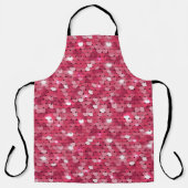 Rosa Glitzer-Sequenzmuster Schürze (Vorderseite)