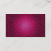 Rosa Glitzer Sequin Disco Glitz Business Card Visitenkarte (Rückseite)