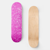 Rosa Glitzer Skateboard (Vorderseite)