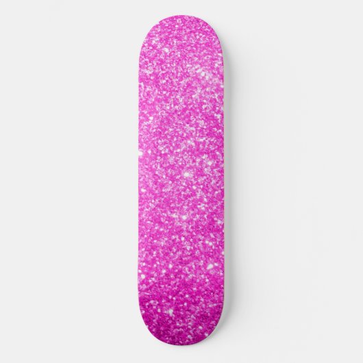Rosa Glitzer Skateboard (Vorderseite)