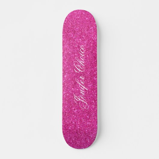 Rosa Glitzer Skateboard (Vorne)