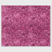 Rosa Glitzer Sparkle Geschenkpapier (Flach)