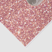 Rosa Glitzer Sparkle Glam Monogram Initial Seidenpapier (Ausschnitt)