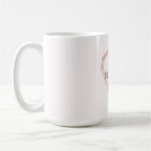 Rosa Glitzer Sparkle Herz Kaffeetasse (Links)