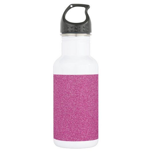 Rosa Glitzer, Sparkle, Hintergrund des Glitzer Edelstahlflasche (Vorderseite)
