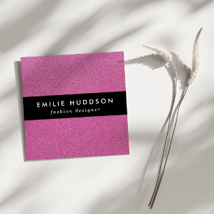 Rosa Glitzer, Sparkle, Hintergrund des Glitzer Quadratische Visitenkarte