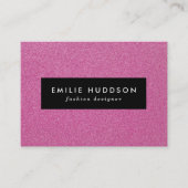 Rosa Glitzer, Sparkle, Hintergrund des Glitzer Visitenkarte (Vorderseite)