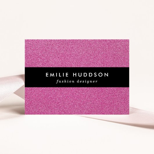 Rosa Glitzer, Sparkle, Hintergrund des Glitzer Visitenkarte