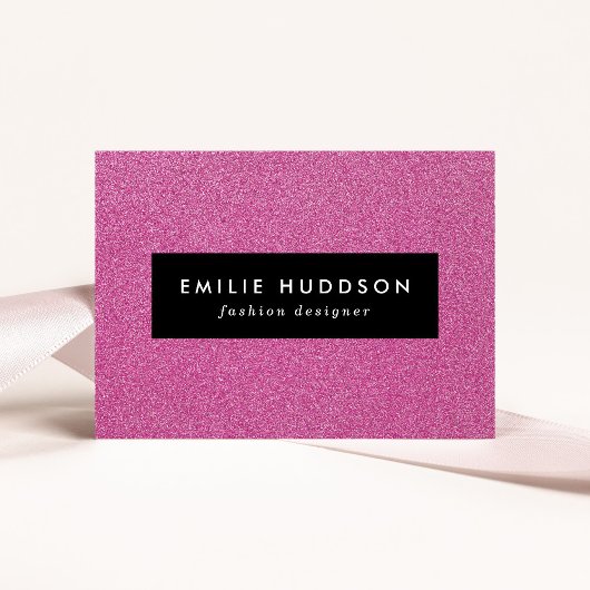 Rosa Glitzer, Sparkle, Hintergrund des Glitzer Visitenkarte