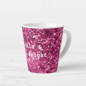 Rosa Glitzer Sparkle Milchtasse (Rechte Ecke)