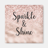 Rosa Glitzer Sparkle Shine Magnet (Vorne)