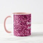 Rosa Glitzer Sparkle Tasse (Links)
