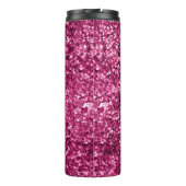Rosa Glitzer Sparkle Thermosbecher (Rückseite)