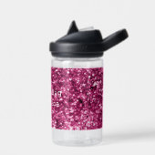 Rosa Glitzer Sparkle Trinkflasche (Links)