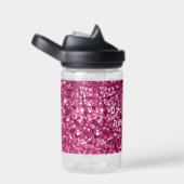 Rosa Glitzer Sparkle Trinkflasche (rechts)