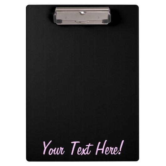 Rosa Glitzer-Sparren-Strick-Muster-Druck Klemmbrett (Vorderseite)