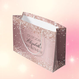 Rosa Glitzer-Syndrom Große Geschenktüte