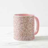 Rosa Glitzer       Tasse (VorderseiteRechts)