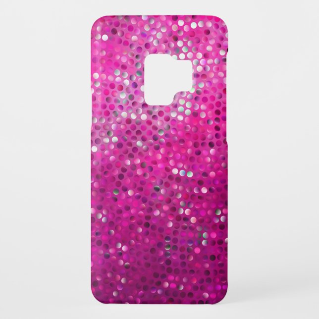 Rosa Glitzer Textur Case-Mate Samsung Galaxy Hülle (Rückseite)
