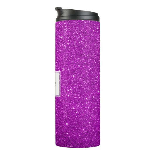 Rosa Glitzer Thermosbecher (Nach rechts gedreht)