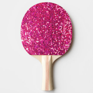 Rosa Glitzer Tischtennis Schläger