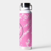Rosa Glitzer Trinkflasche (Rückseite)