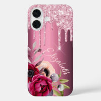 Rosa Glitzer Tropfen Bordeaux Blumenbezeichnungen