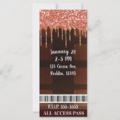 Rosa Glitzer Tropfen Chocolate Candy Bar VIP (Rückseite)