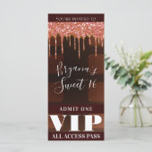 Rosa Glitzer Tropfen Chocolate Candy Bar VIP (Stehend Vorderseite)