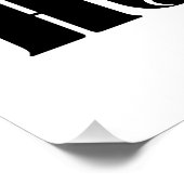 Rosa Glitzer Tropfen Motivierend Zitat Poster (Ecke)