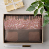 Rosa Glitzer Tropfen Schokolade Süßigkeiten Bar Sw Seidenpapier (Geschenk)