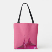 Rosa Glitzer Tropfen Totbeutel Tasche (Rückseite)