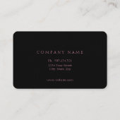 Rosa Glitzer und diagonale Streifen, Visitenkarte (Rückseite)