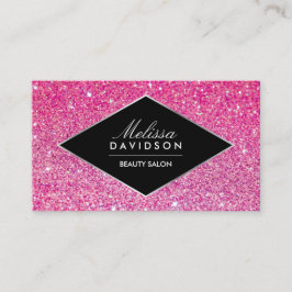 Rosa Glitzer und Glamour Beauty Business Card Visitenkarte