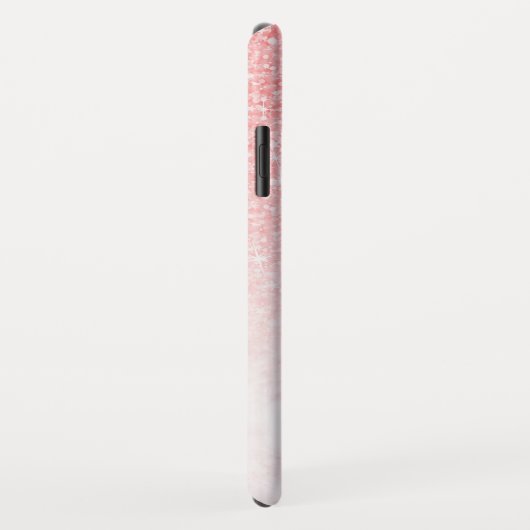 Rosa Glitzer und Rose-Goldmarmor Case-Mate iPhone Hülle (Hinten/Rechts)