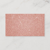 Rosa Glitzer- und Sparkle-Hochzeitskarte Begleitkarte (Rückseite)