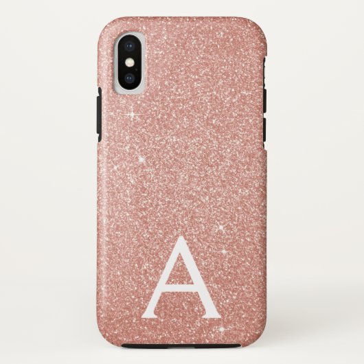 Rosa-Glitzer und Sparklogramm Case-Mate iPhone Hülle (Rückseite)