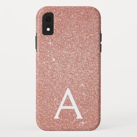 Rosa-Glitzer und Sparklogramm Case-Mate iPhone Hülle (Rückseite)