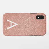 Rosa-Glitzer und Sparklogramm Case-Mate iPhone Hülle (Rückseite (Horizontal))
