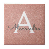 Rosa-Glitzer und Sparklogramm Fliese (Vorderseite)