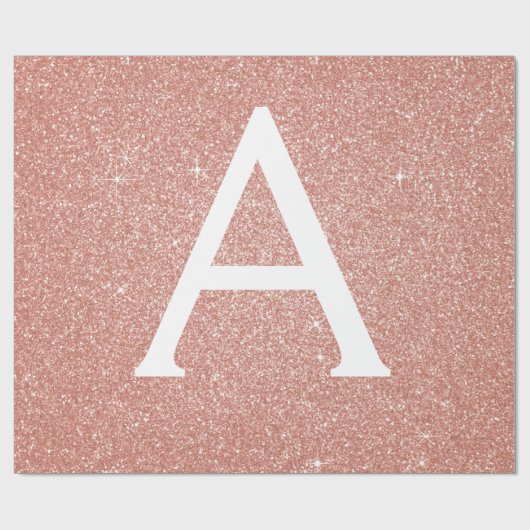 Rosa-Glitzer und Sparklogramm Geschenkpapier (Flach)