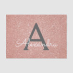 Rosa-Glitzer und Sparklogramm Seidenpapier<br><div class="desc">Rosa Rose Gold und Holzkohle Grau (grau) Imitat Glitzer und Sparkle Elegant Geschenkpapier. Dieses Geschenkpapier kann so angepasst werden,  dass es Ihren Anfangs- und Vornamen für ein Geschenkpaket für eine Girl's Baby Shower,  Wedding,  Brautparty,  Junggeselinnen-Abschied oder Girl's Birthday Party enthält.</div>