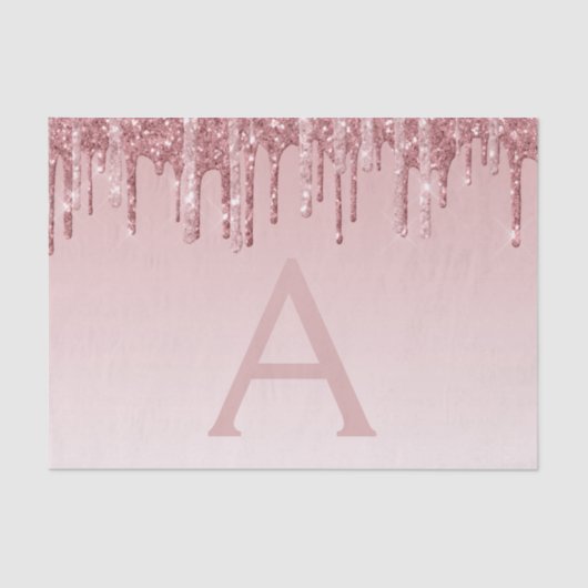 Rosa-Glitzer und Sparklogramm Seidenpapier (Vorderseite)