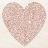 Rosa Glitzer Untersetzer (Vorderseite)